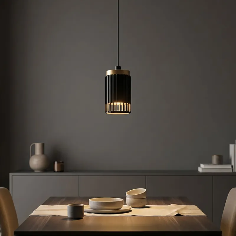Lage Kosten Hanglamp, metaal zwartgoud, H 120 cm