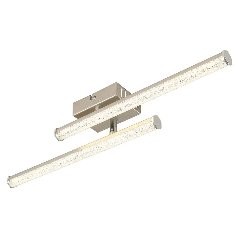 LED plafondlamp, chroom, kristallen, beweegbaar, L 50 cm Premium