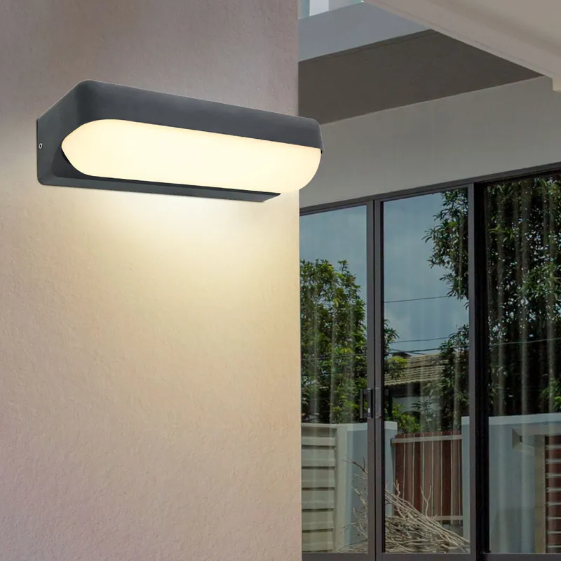 Premium LED-buitenlamp, IP54, downlight, 10 watt, antraciet