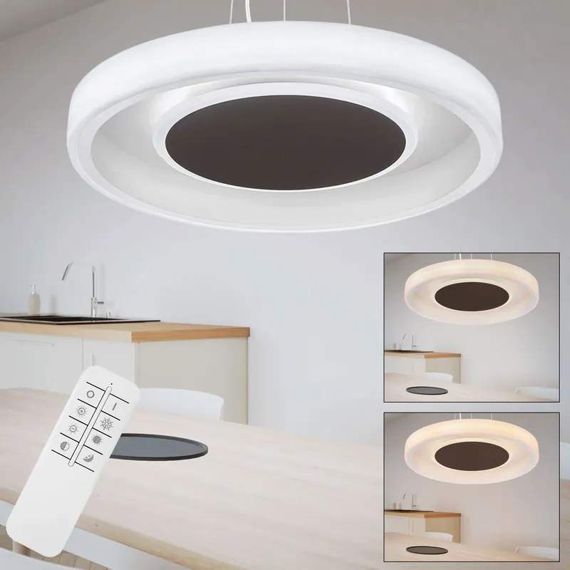 LED hanglamp, afstandsbediening, dimbaar, nachtlampje Gratis Retour