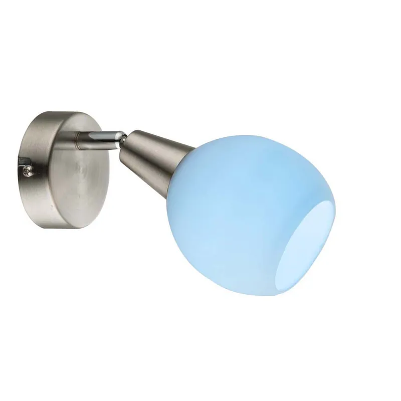 RGB LED wandlamp, afstandsbediening, verstelbare spot, glas Lage Prijs