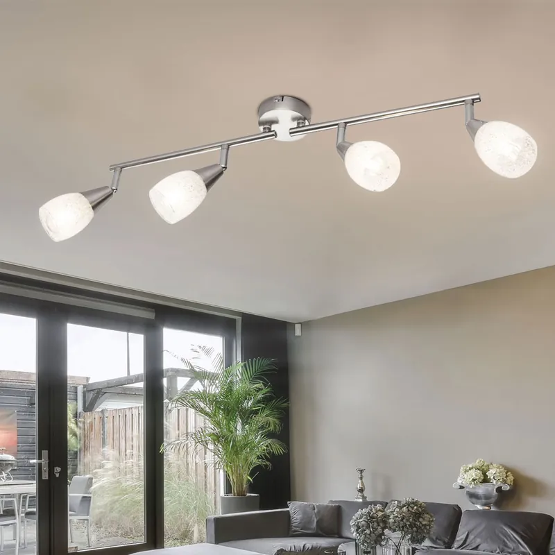 Plafondlamp, verplaatsbare spots, kristal, FRANZISKA Lage Kosten