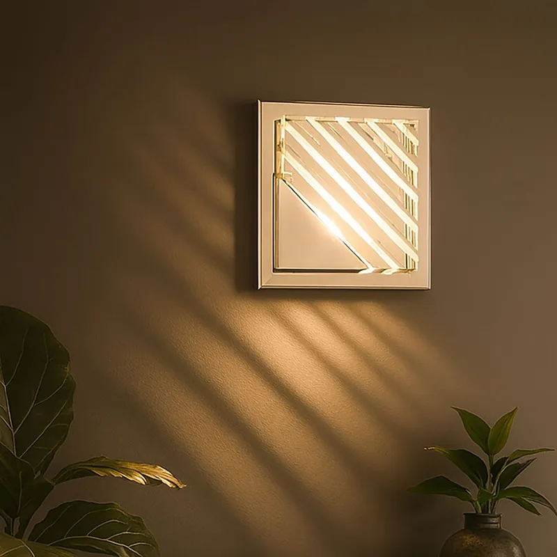 LED wandlamp, chroom, aluminium, L 15 cm Direct Verzonden