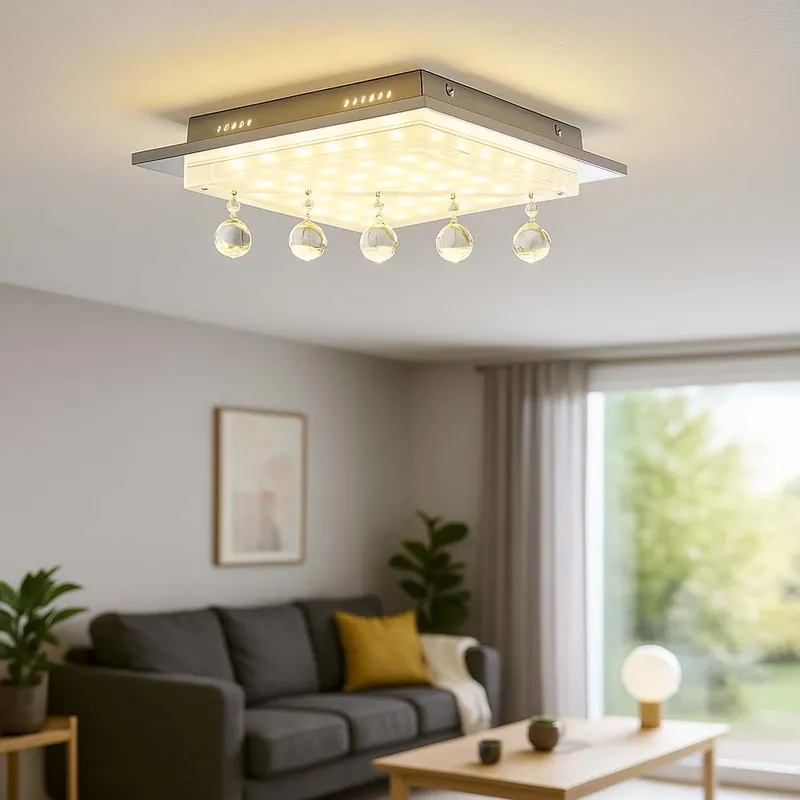 LED plafondlamp met elegante kristallen Hoge Kwaliteit