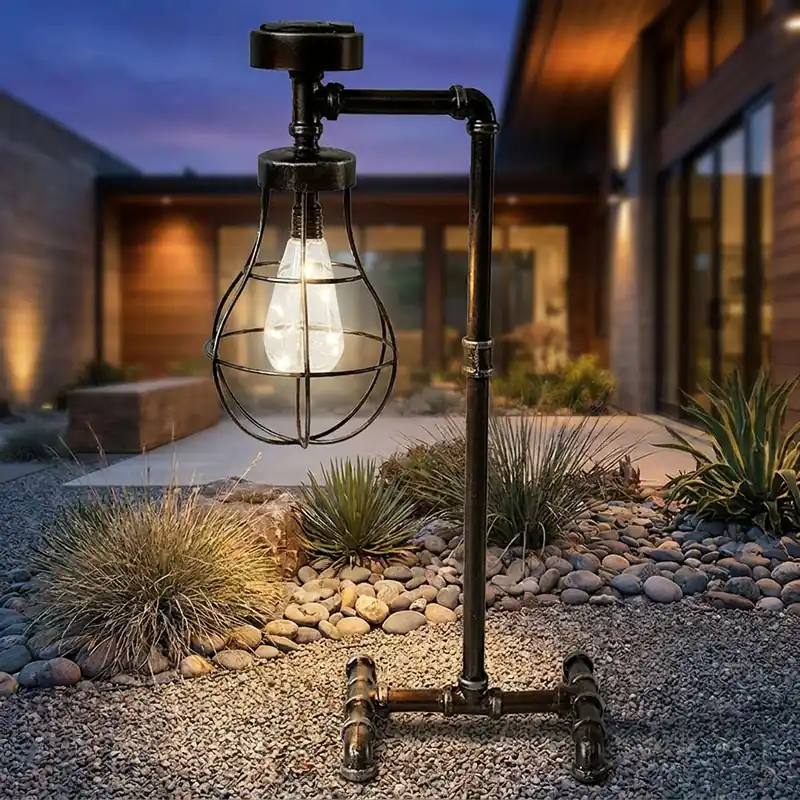 LED vloerlamp op zonne-energie, gietijzer, VALENTIN Flitsaanbieding