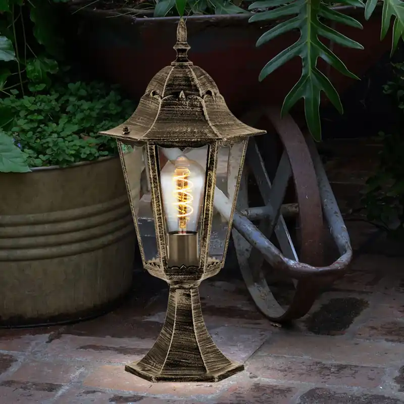 Staande lamp, brons, gegoten aluminium Goedkoop