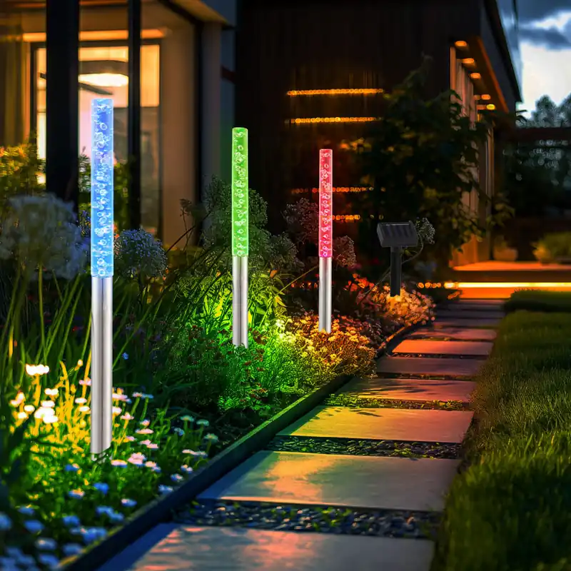Moderne LED-insteeklampjes op zonne-energie voor buiten Veilige Betaling