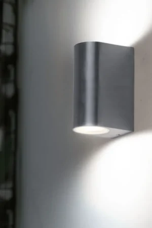 Aanbieding Wandlamp, gegoten aluminium, zilver, H 15,1 cm