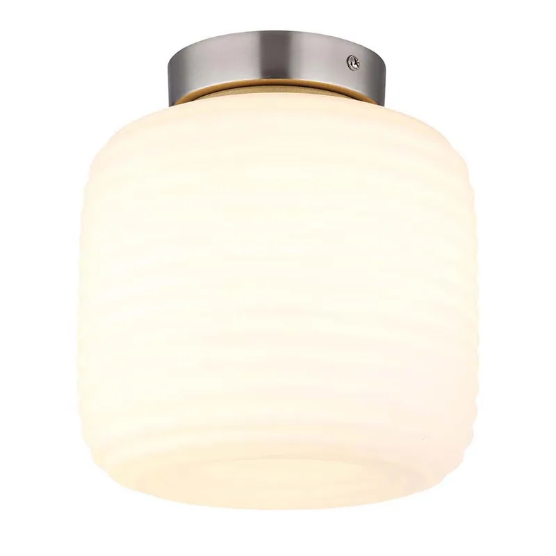 Plafondlamp, metaal, glas Finale Uitverkoop