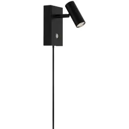 Nordlux LED Wandlamp Omar Zwart 3.2W 320lm 41D - 827 Zeer Warm Wit | Dimbaar - Kantelbaar Lage Kosten