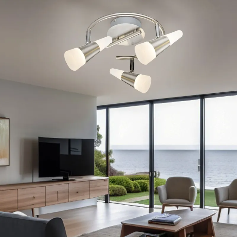 LED ronde plafondlamp, verstelbare spots, 25 cm Dagaanbieding