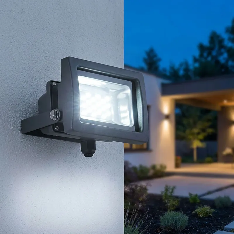 LED wandlamp, bouwspot, verstelbaar, grijs, glas, H 15cm Goedkoop