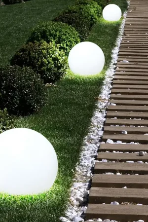 3x LED solar steeklampen, bolvorm, diameter 10 cm, SOLAR Tijdelijk Beschikbaar