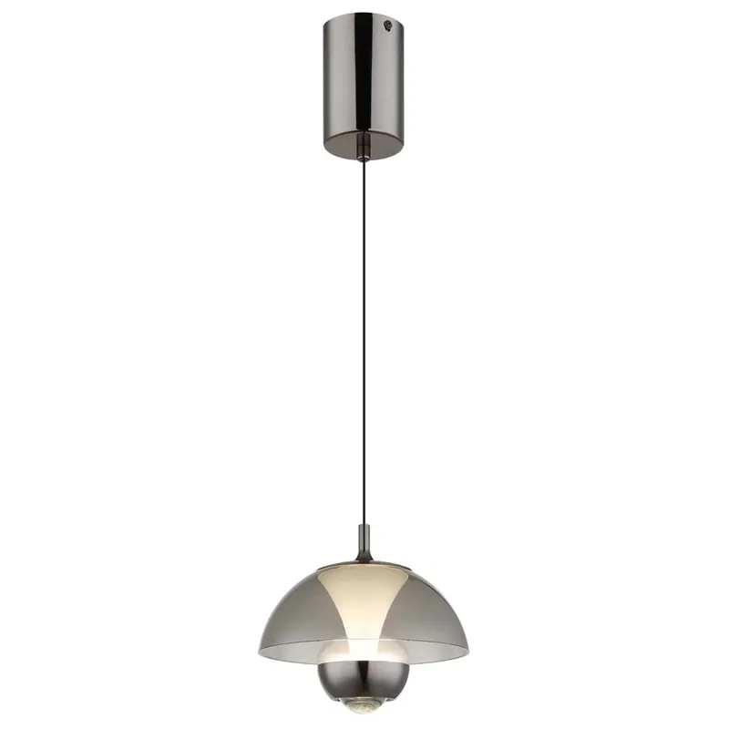 LED-hanglamp, sensorbediening, rookkleurig, H 200 cm Op = Op