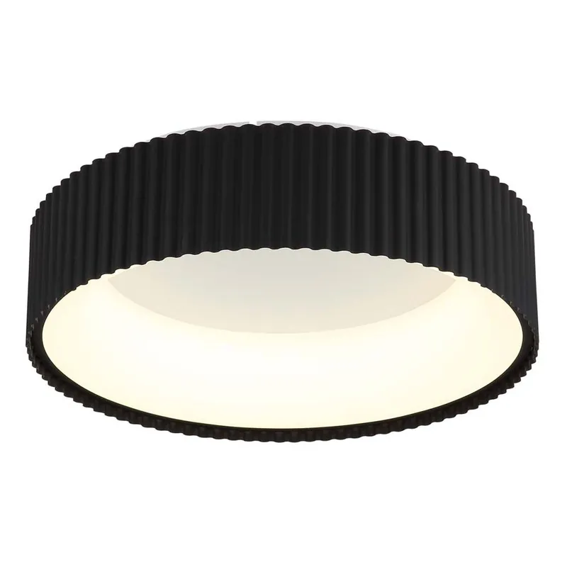 LED-plafondlamp, matzwart, geheugenfunctie, diameter 46 cm Aanbieding