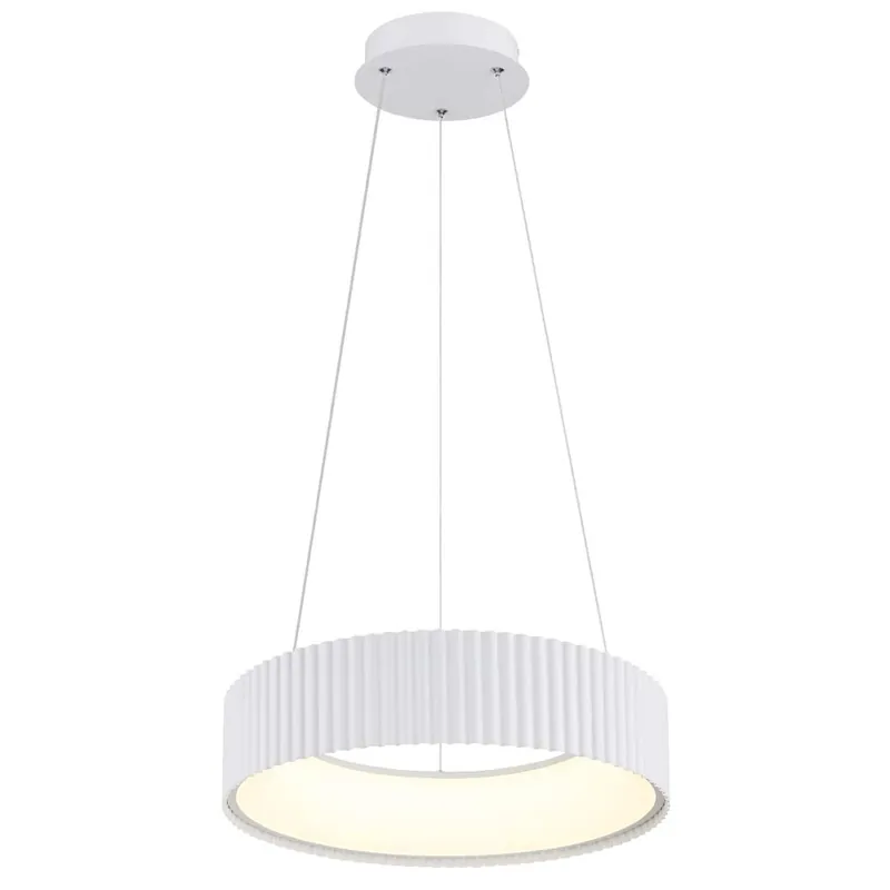 Express Levering LED-hanglamp, CCT, ringvormig ontwerp, acryl, opaal, hoogte 120 cm