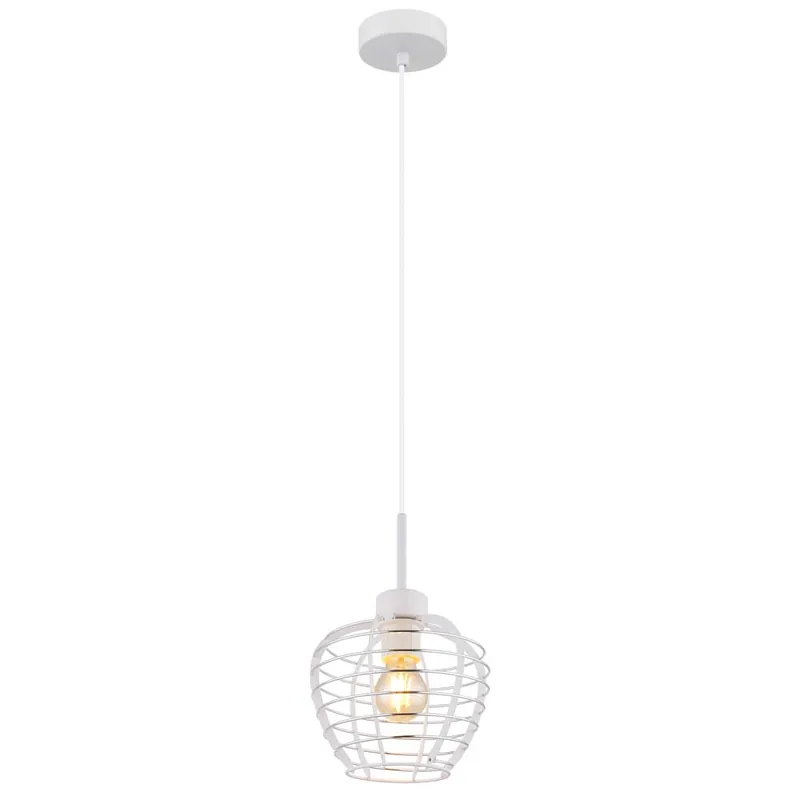 Goedkoop Hanglamp, metaal, mat wit, hoogteverkleining, H 120 cm