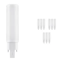 Voordeelpak 10x Ledvance Dulux-D LED 6W - 830 Warm Wit | 2-Pin - Vervangt 13W Beste Prijs