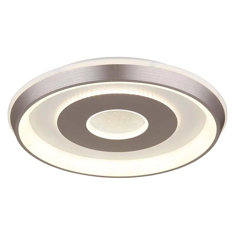 LED-plafondlamp, metaal, wit, opaal, mat, CCT, D 49 cm Hoge Kwaliteit
