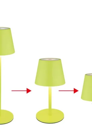 Beste Prijs LED tafellamp, groen, oplaadbare batterij, CCT, touchdimmer, flessenbevestiging