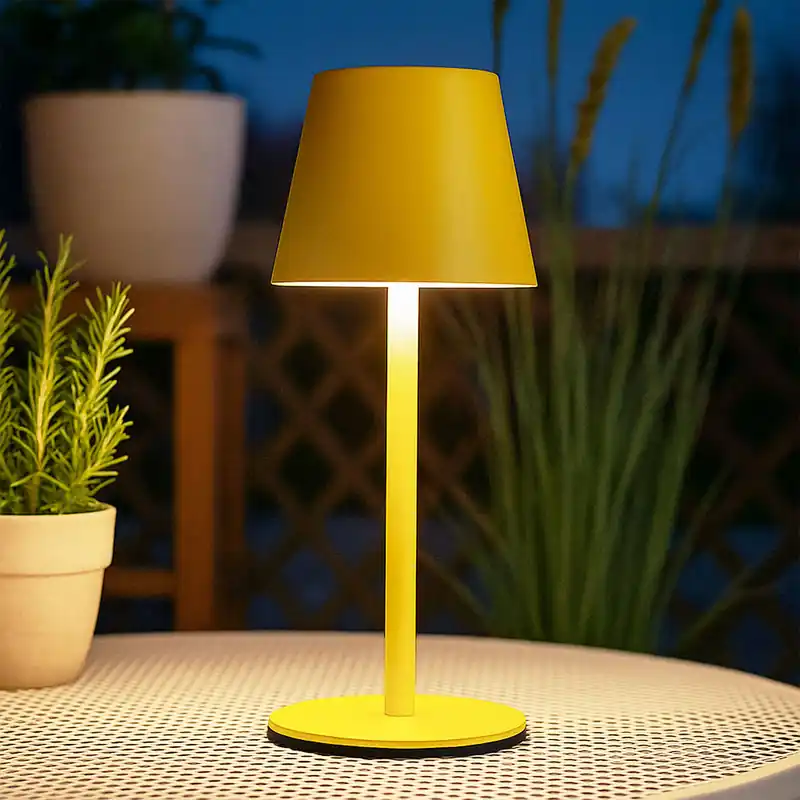 LED tafellamp, geel, oplaadbare batterij, CCT, touch dimmer, fles top Meest Verkocht