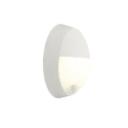 Ansell LED Bulkhead Helder Circulair Ooglid Wit 12.5W 1058lm - 830-840-865 CCT | 215mm - IP54 - Bewegings- en lichtsensor Seizoensaanbieding