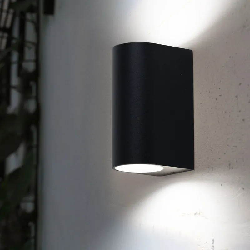 Aanbieding Buitenwandlamp, antraciet, GU10, H 15,2 cm