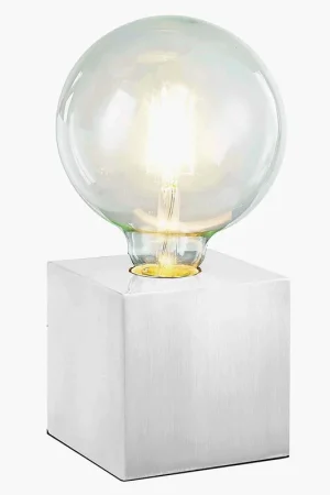 Beste Prijs Tafellamp, aanraakgevoelig, metaal, wit, E27, H 10 cm