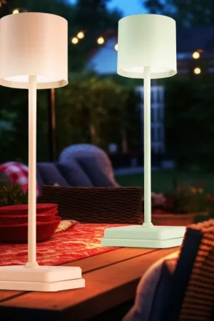 Direct Verzonden LED tafellamp voor buiten, touchdimmer, oplaadbare batterij, H 39,2 cm