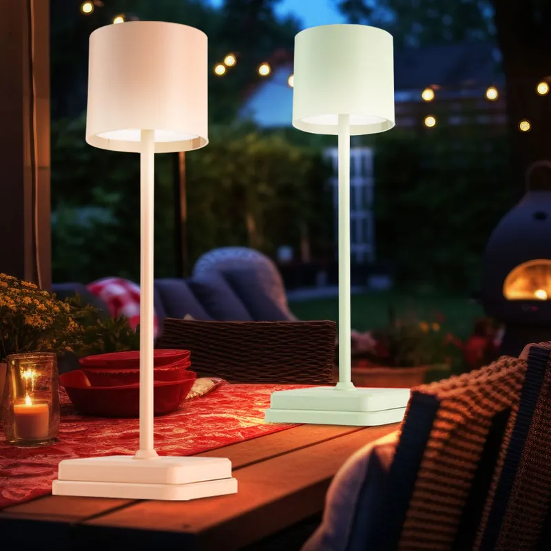 Direct Verzonden LED tafellamp voor buiten, touchdimmer, oplaadbare batterij, H 39,2 cm