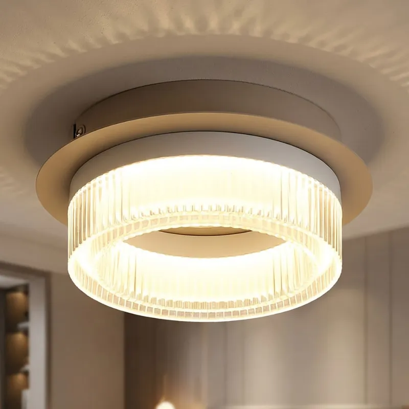 Dagaanbieding LED plafondlamp, zandkleurig, wit, D 16 cm