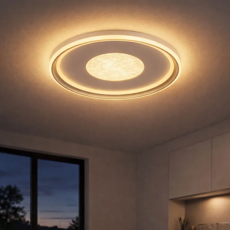 Betrouwbaar LED plafondlamp, 3D effect, afstandsbediening, D 60 cm