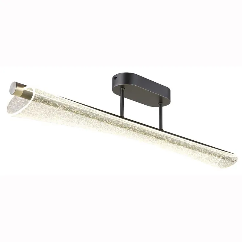 Weekendaanbieding LED plafondlamp, mat antraciet, acryl luchtbellen, L 81 cm