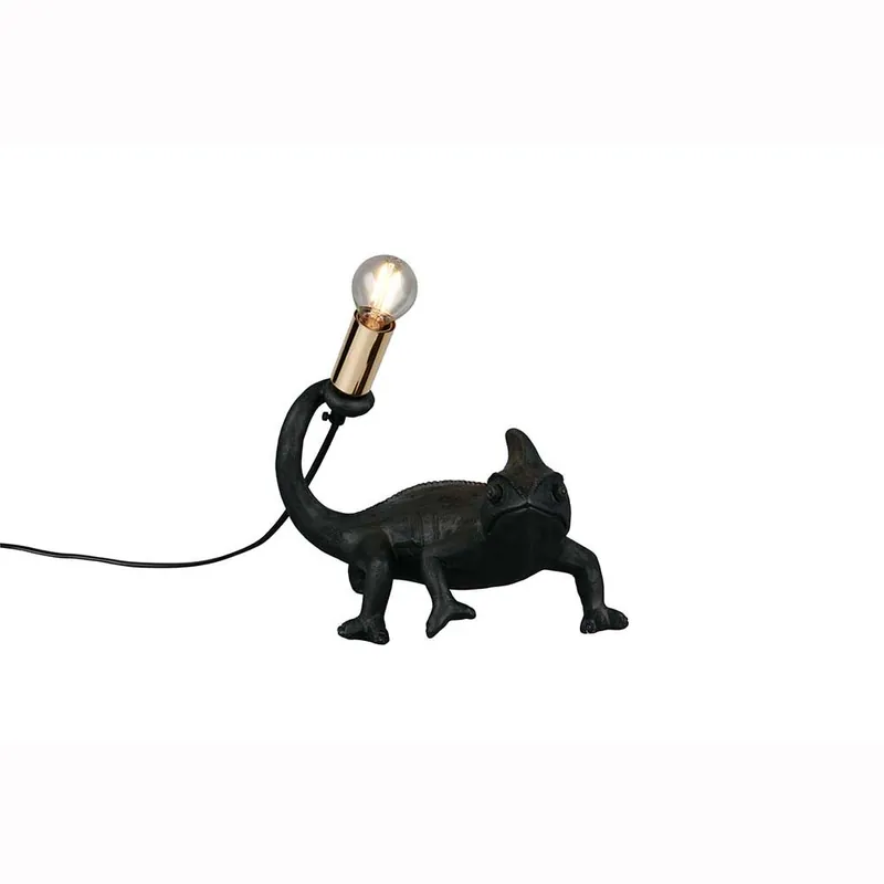 Beste Prijs Tafellamp, kameleon zwart, snoerschakelaar, B 24,5 cm