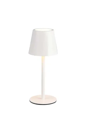 Dagaanbieding LED-tafellamp voor buiten, batterij, wit, touchdimmer, USB, H 21cm