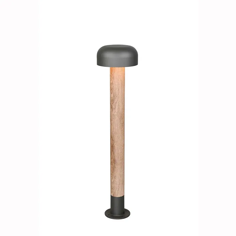 Beperkt Aanbod Staande lamp, buitenlamp, aluminium, houtkleurig, H 84,5 cm