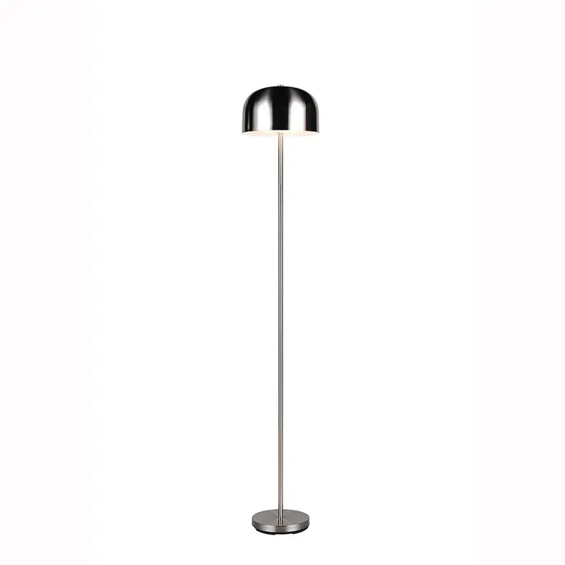 LED vloerlamp, touchdimmer, accu, USB, nikkelmat, H 147 cm Fabrieksprijs
