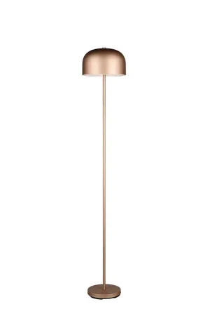 Weekendaanbieding LED vloerlamp, touchdimmer, batterij, USB, koffie, H 147 cm