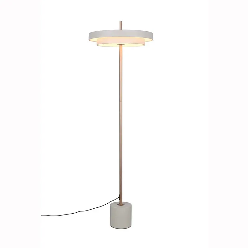 Veilige Betaling LED vloerlamp, warm grijs, touchdimmer, H 138 cm