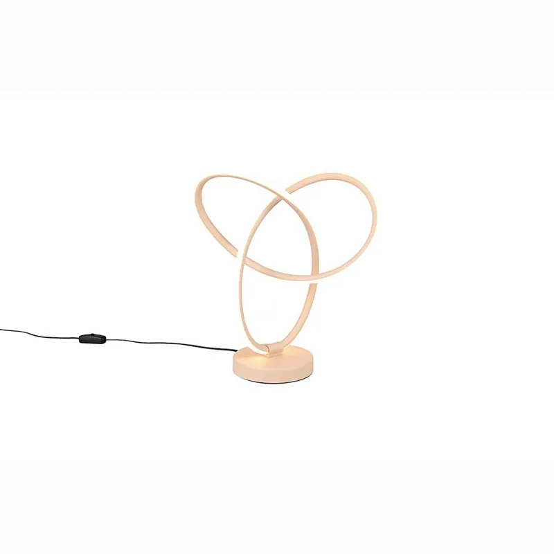 Snelle Levering LED tafellamp, zand, snoerschakelaar, H 28 cm