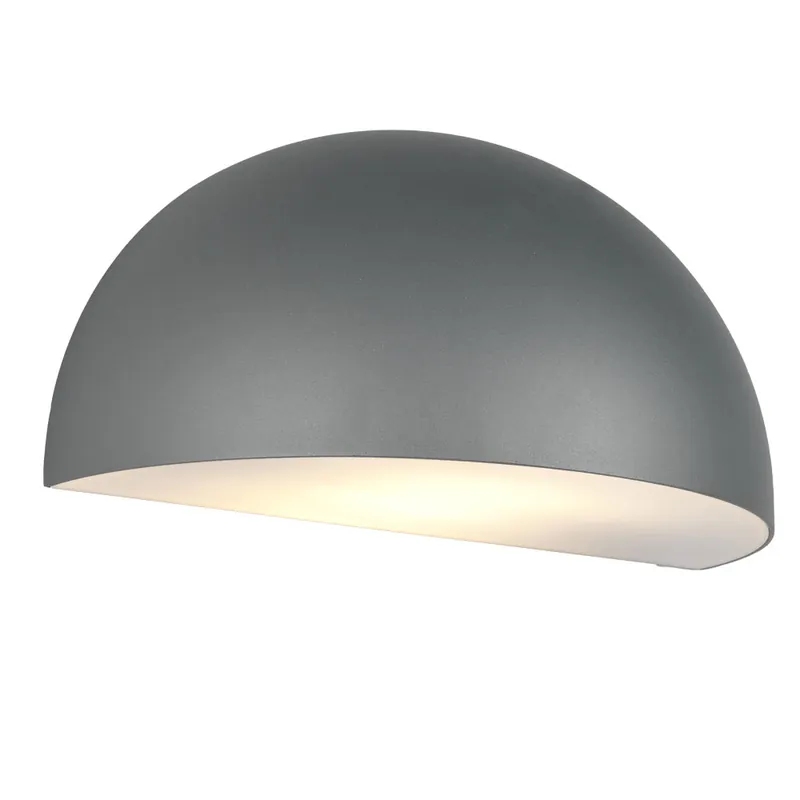 Buitenwandlamp, aluminium antraciet, H 14 cm Meest Verkocht