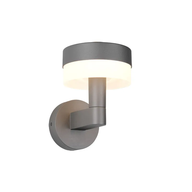 LED-buitenwandlamp, aluminium, antraciet, H 22,5 cm Fabrieksprijs