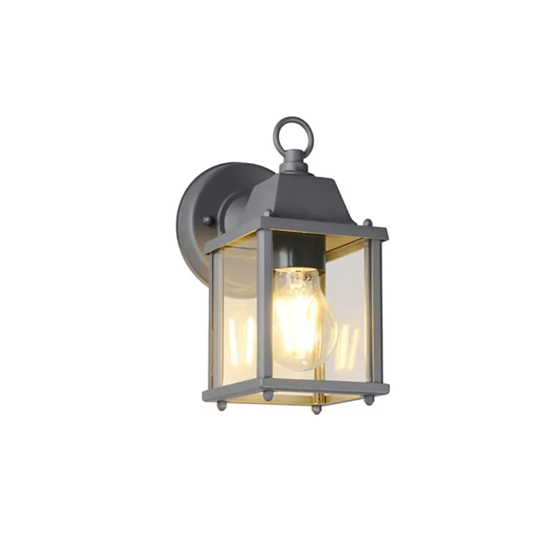 Buitenwandlamp, lantaarn, aluminium, antraciet, H 22,5 cm Hete Deal