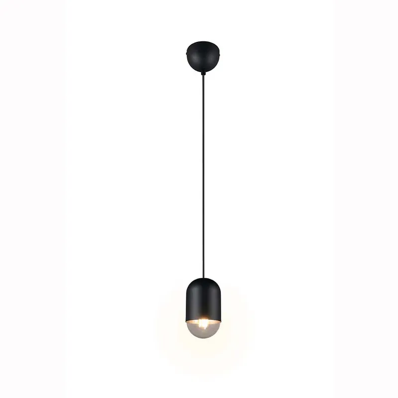 Koop Online Hanglamp, zwart, in hoogte verstelbaar, H 150 cm