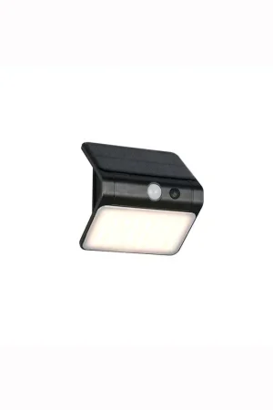 Actieprijs LED wandlamp op zonne-energie, zwart, schemersensor, B 12 cm