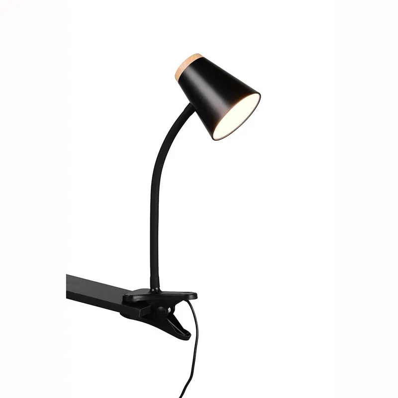 LED-klemlamp, zwart, flexibel, H 33 cm Uitverkoop