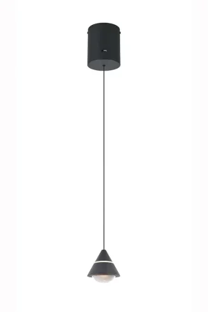 Weekendaanbieding LED hanglamp, mat zwart, keuze uit kleurtemperatuur, H 200cm
