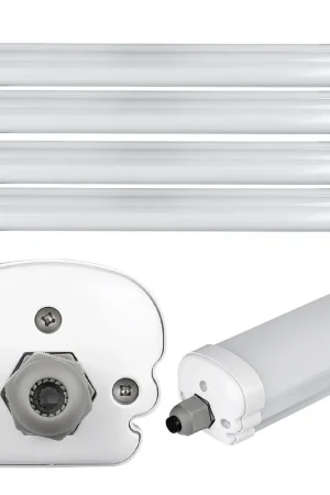 4x LED diffusorlampen, 4320 lumen, koel wit, L 120 cm Flitsaanbieding