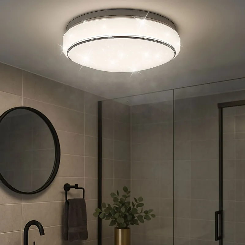 LED plafondlamp, stereffect, CCT, dimbaar, IP44, D 28 cm Finale Uitverkoop