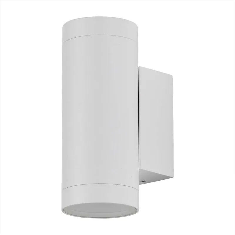 Shop Nu Buitenwandlamp, Up & Down, aluminium, wit, H 16 cm